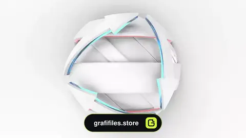 پروژه پریمیر لوگو کروی برودکست Broadcast Spherical Opener