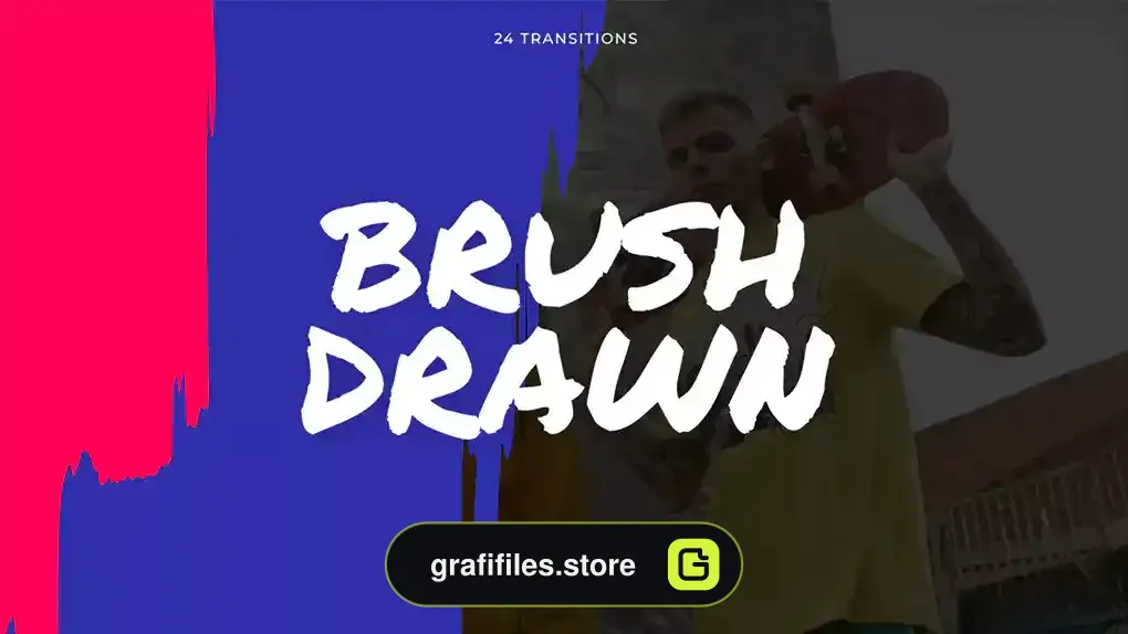 ترانزیشن پریمیر براش Brush Drawn Overlays Transitions