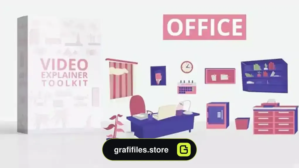 پروژه افترافکت ویدیو توضیحی دفتر تجاری Business Office Video Explainer Toolkit