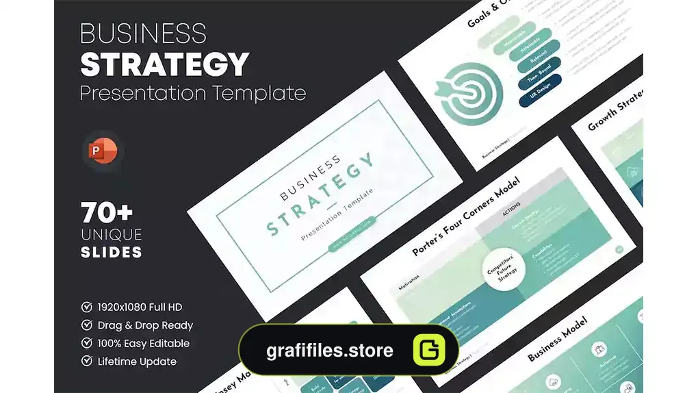 قالب پاورپوینت استراتژی کسب و کار Business Strategy PowerPoint Template