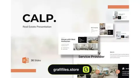 قالب پاورپوینت مشاور املاک Calp - Real Estate Powerpoint