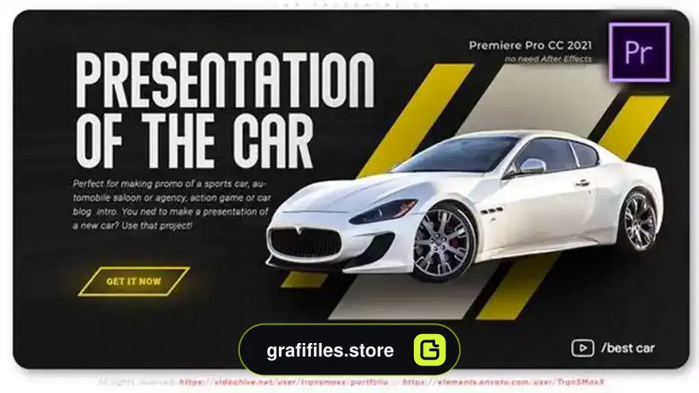 پروژه پریمیر پرزنتیشن خودرو Car Presentation