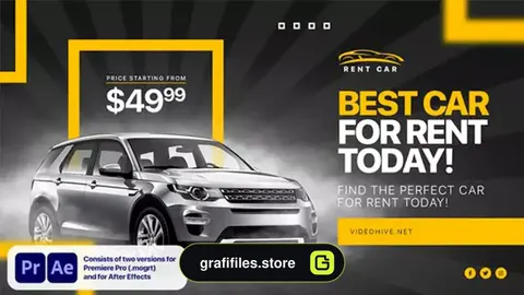 پروژه پریمیر تیزر تبلیغاتی اجاره خودرو Car Rental Promo