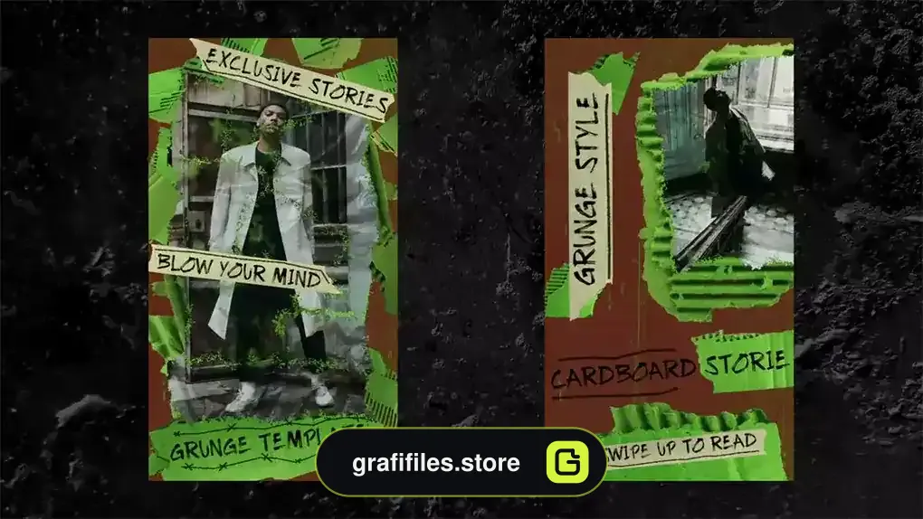 پروژه پریمیر استوری اینستاگرام Cardboard Stories