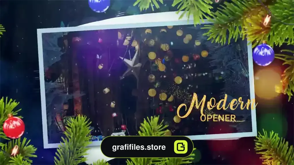 پروژه پریمیر وله کریسمس Christmas Opener