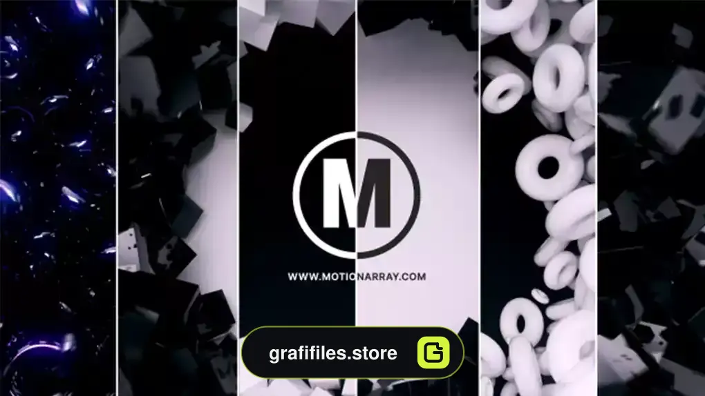 لوگو موشن پریمیر Clean Logo Reveal