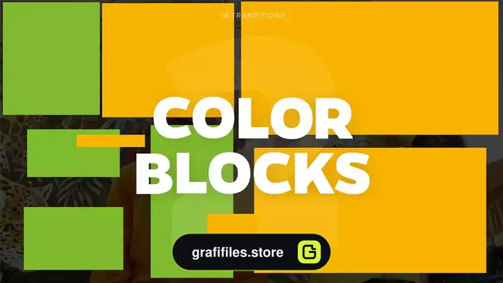 ترانزیشن پریمیر بلوک رنگی Color Blocks Transitions 2