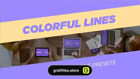 دانلود 44 ترانزیشن پریمیر خطوط رنگارنگ Colorful Lines Transitions Presets 5