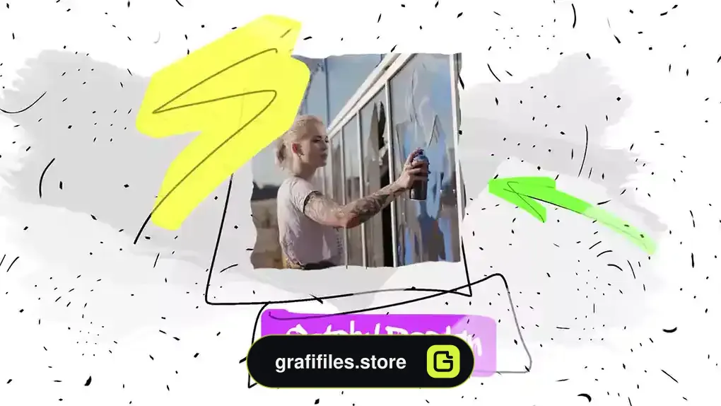 پروژه پریمیر وله رنگارنگ Colorful Scetch Opener