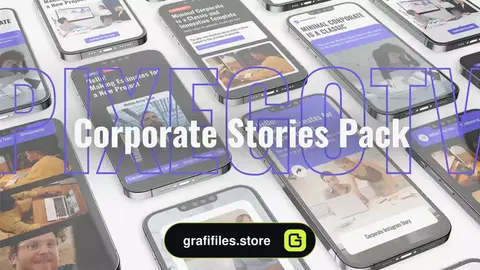 پروژه پریمیر استوری اینستاگرام شرکتی Corporate Stories Pack