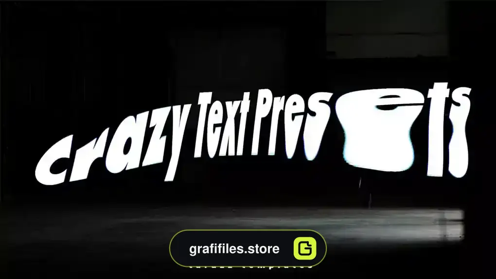 پریست متن پریمیر Crazy Text Presets 1