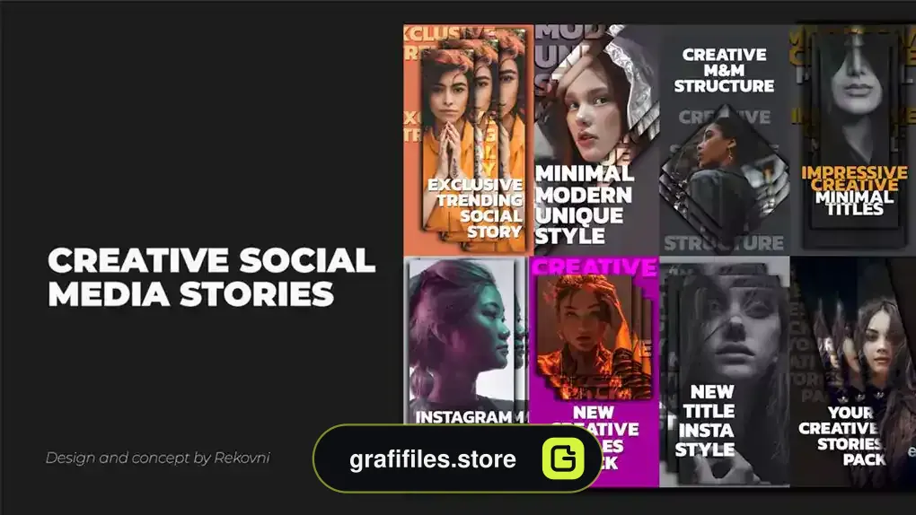 پروژه پریمیر استوری اینستاگرام Creative Social Media Stories