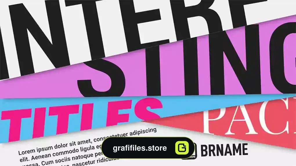 پروژه پریمیر تایپوگرافی Creative Typography