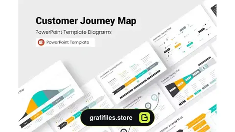 قالب پاورپوینت نقشه سفر مشتری