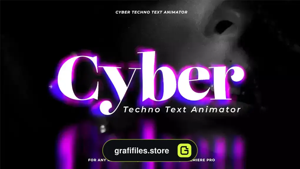 پریست پریمیر انیماتور متن سایبرپانک Cyber Techno Text Animator