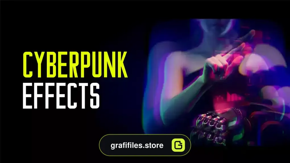 دانلود 12 پریست پریمیر افکت سایبرپانک Cyberpunk Effects
