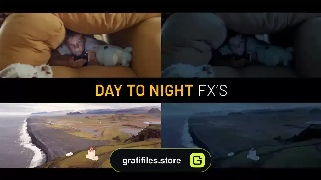 پریست پریمیر تبدیل روز به شب Day To Night Effects