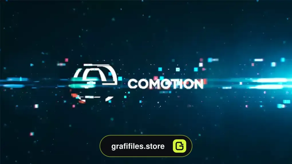 لوگو موشن پریمیر Digital Glitch Logo Reveal