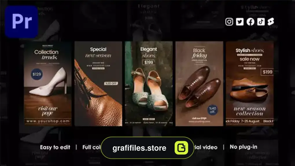 پروژه پریمیر ریلز تخفیف اینستاگرام Discount Instagram Reels
