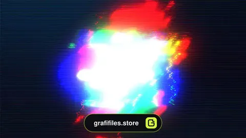 لوگو موشن پریمیر Distort Glitch Logo Reveal