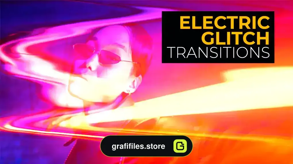 ترانزیشن پریمیر افکت الکتریکی گلیچ Electric Glitch Transitions