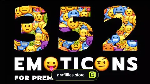 پروژه پریمیر ایموجی متحرک Emoticon - Animated Emojis Pack