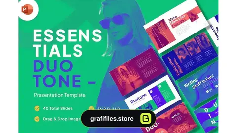 قالب پاورپوینت Essentials Duo Tone Creative PowerPoint Template
