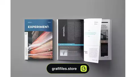 قالب ایندیزاین مجله Experiment Indesign Template