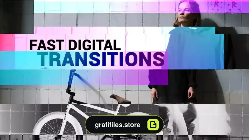 دانلود 16 ترانزیشن پریمیر دیجیتال Fast Digital Transitions