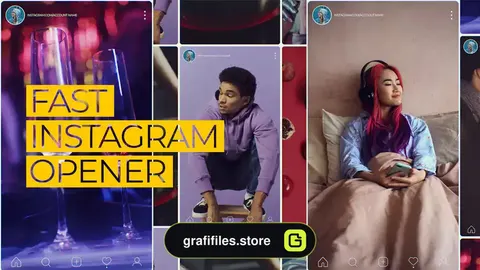 پروژه پریمیر استوری اینستاگرام Fast Instagram Opener