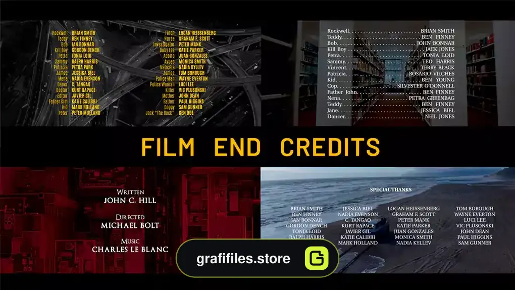 پریست پریمیر تیتراژ پایانی فیلم Film End Credits
