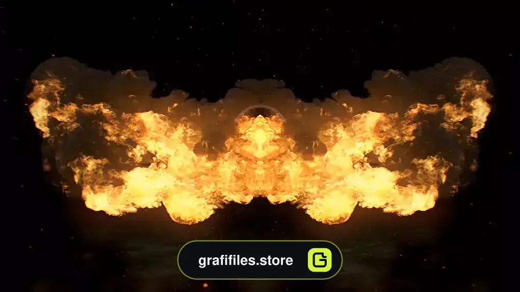 پروژه پریمیر لوگو انفجار آتش Fire Explosion Logo