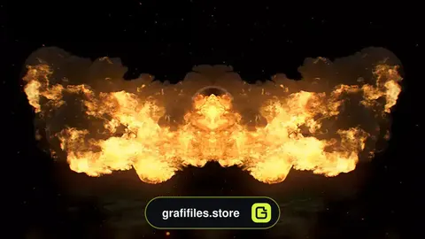 پروژه پریمیر لوگو انفجار آتش Fire Explosion Logo