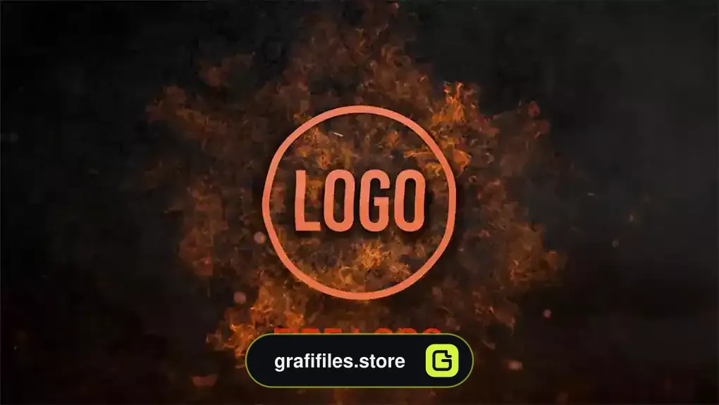 لوگو موشن پریمیر Fire Impact Logo Reveal