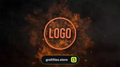 لوگو موشن پریمیر Fire Impact Logo Reveal