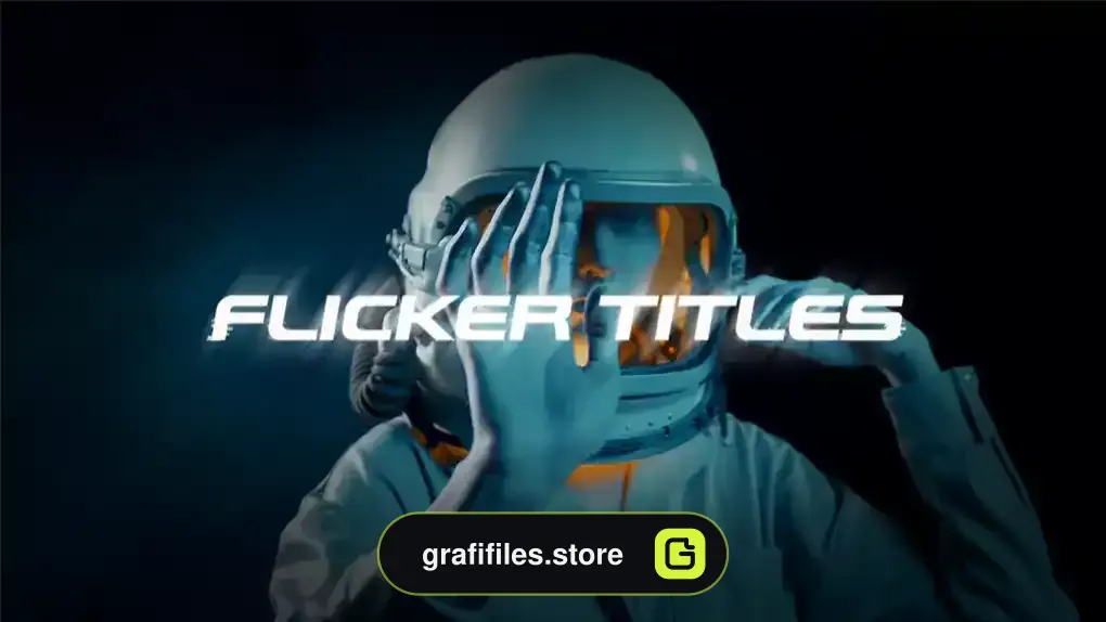 پریست متن پریمیر با افکت لرزشی Flicker Titles