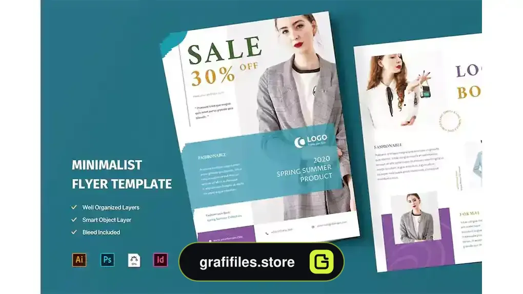 قالب ایندیزاین آگهی Flyer Indesign