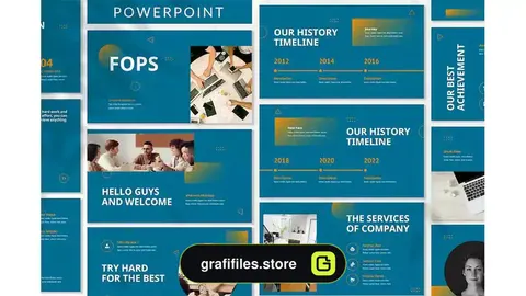  قالب پاورپوینت کسب و کار Fops