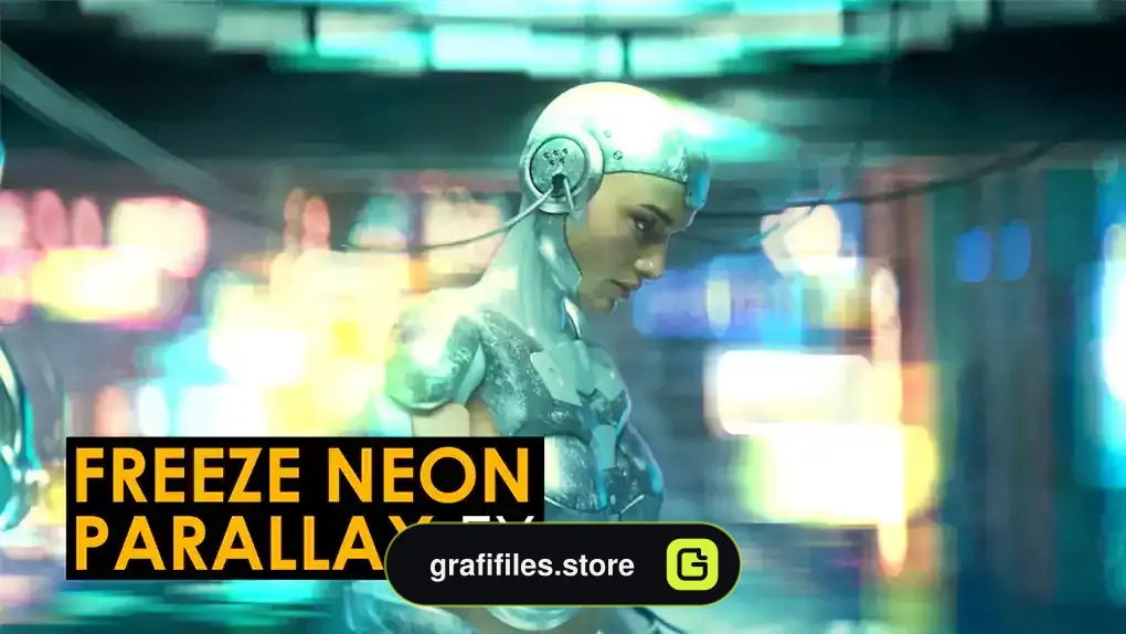 پریست پریمیر پارالاکس فریز فریم با افکت نئون Freeze Neon Parallax Effects