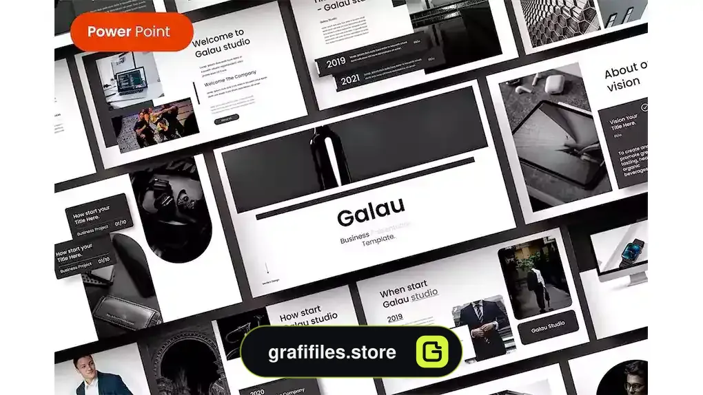 قالب پاورپوینت کسب و کار Galau – Business PowerPoint Template
