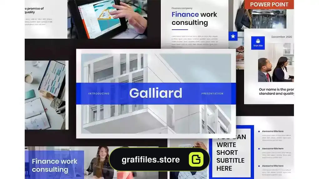 قالب پاورپوینت کسب و کار Galiard Business PowerPoint