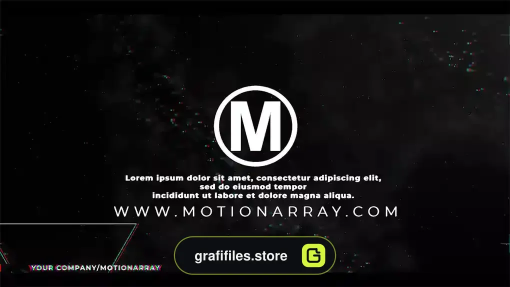 پروژه پریمیر اینترو لوگو گلیچ Glitch Logo Intro