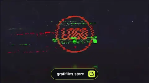 لوگو موشن پریمیر Glitch Logo Reveal