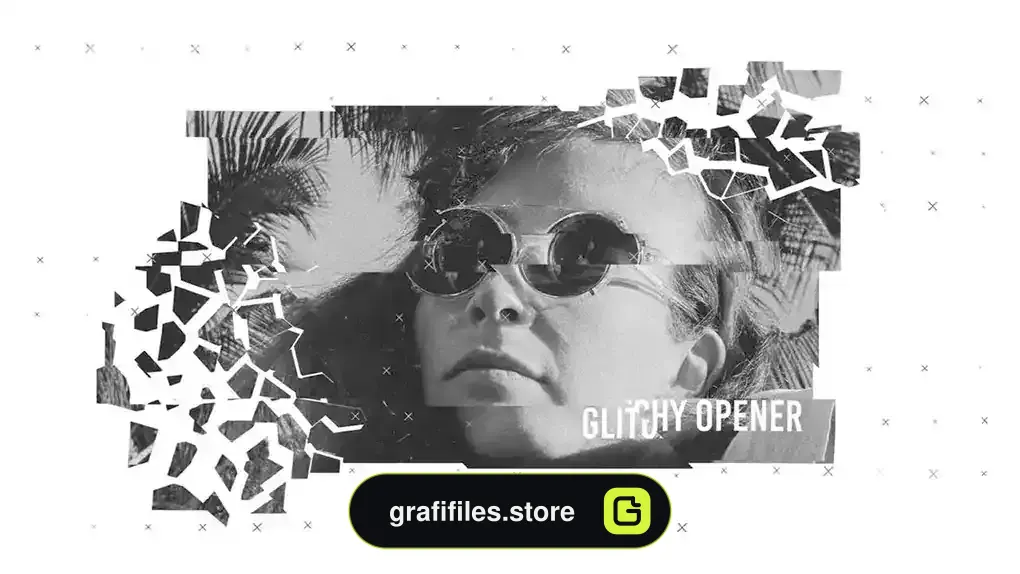 پروژه پریمیر وله Glitchy Opener