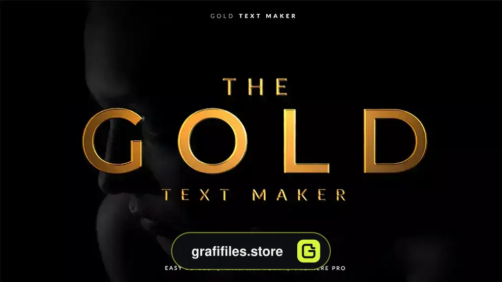 پریست پریمیر 40 افکت متن طلایی Gold Text Maker