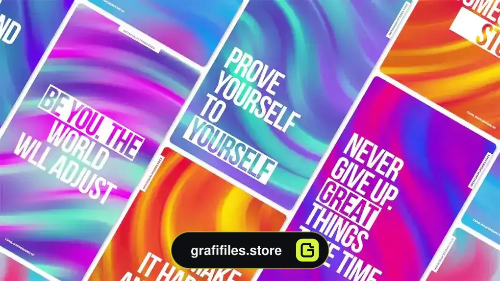 پروژه پریمیر استوری اینستاگرام Gradient Swirl Stories