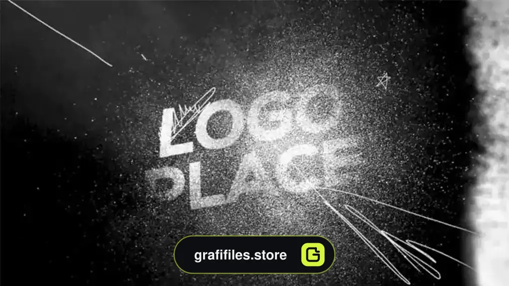 لوگو موشن پریمیر Grunge Logo Brush Scribble