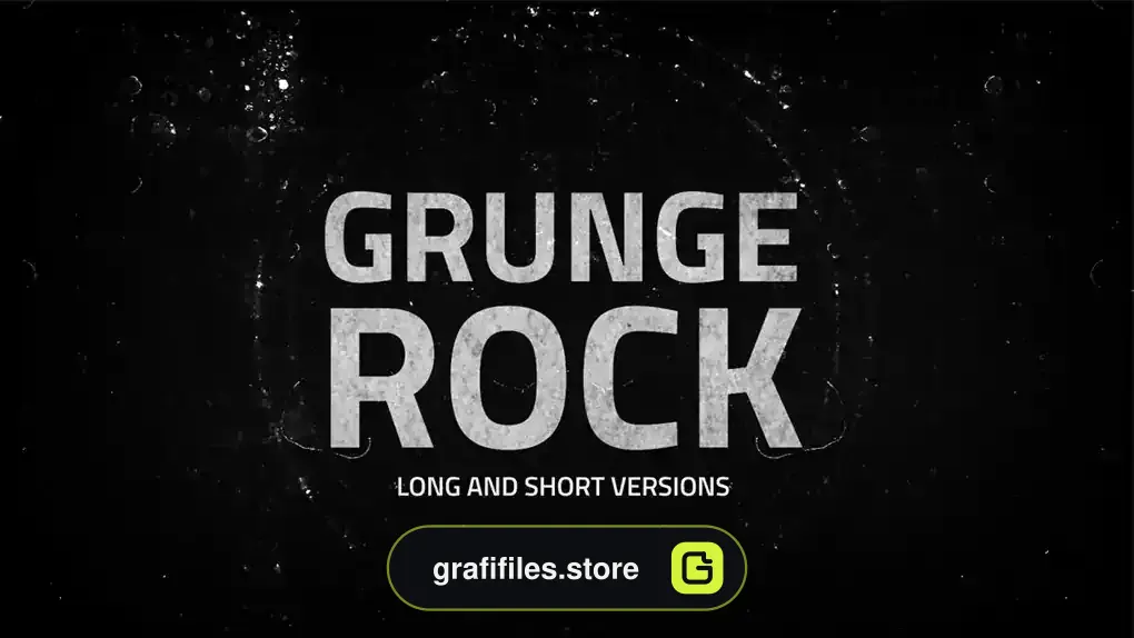 لوگو موشن پریمیر Grunge Rock Logo