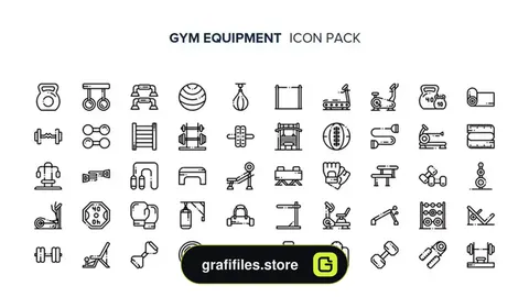 آیکون تجهیزات بدنسازی Gym equipment