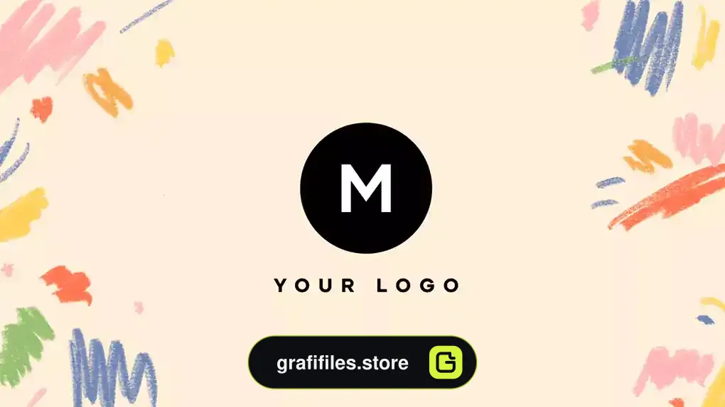 لوگو موشن پریمیر Hand Drawn Brush Scribble Logo